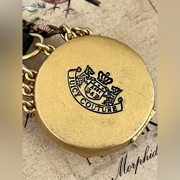 Juicy Couture Vintage Y2K Chunky Rhinestone Floral Mixed Media Bracelet 2010 - Picture 7 of 7